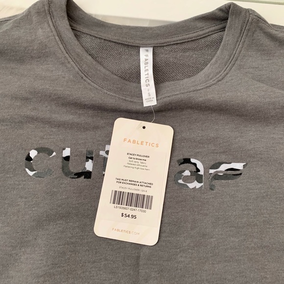 “cute AF” Fabletics Pullover - Picture 4 of 5